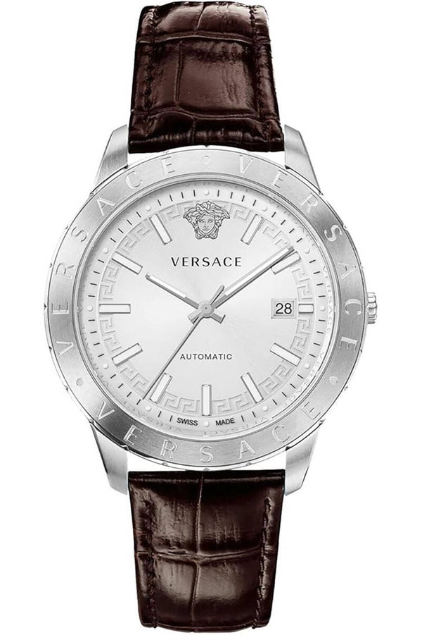 Versace watch - GNT AUT LTH SILV VE2D00121