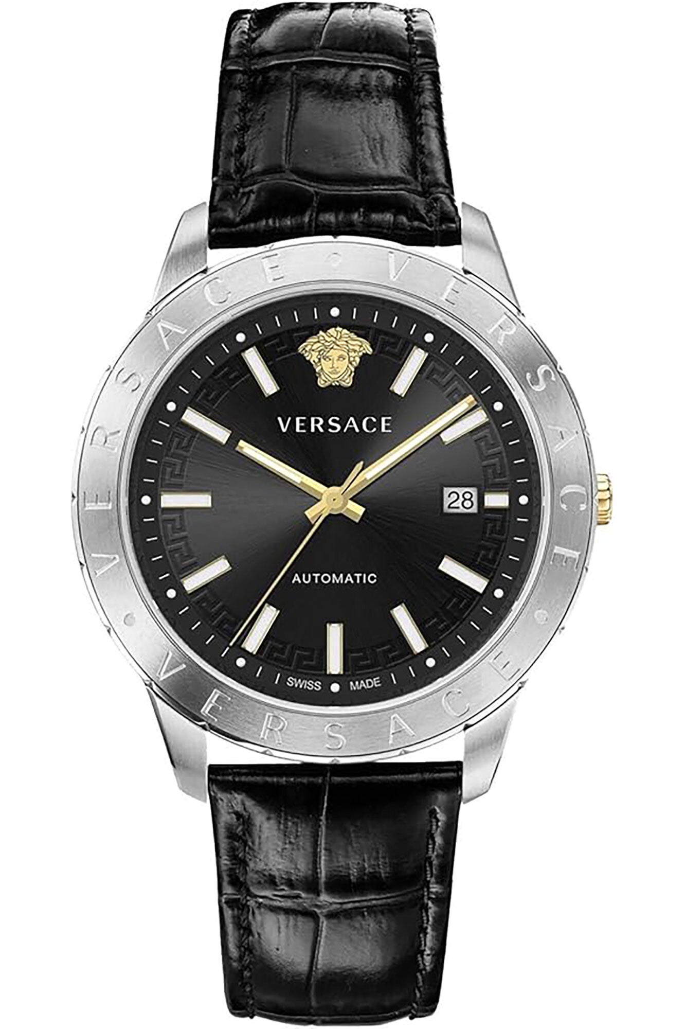 Versace watch - GNT AUT LTH BLK VE2D00221