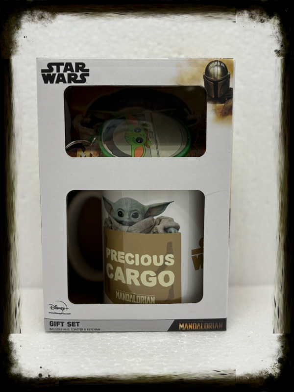 Star Wars – “The Mandalorian: The Child” Gift Set (Mok + Onderzetter + Sleutelhanger)