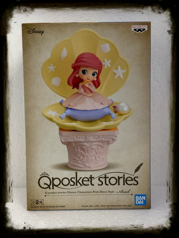 Q Posket Stories Disney – Ariel (Pink Dress Style, Ver. B) – 12 cm – Banpresto Collectible (EAN 4983164189568)