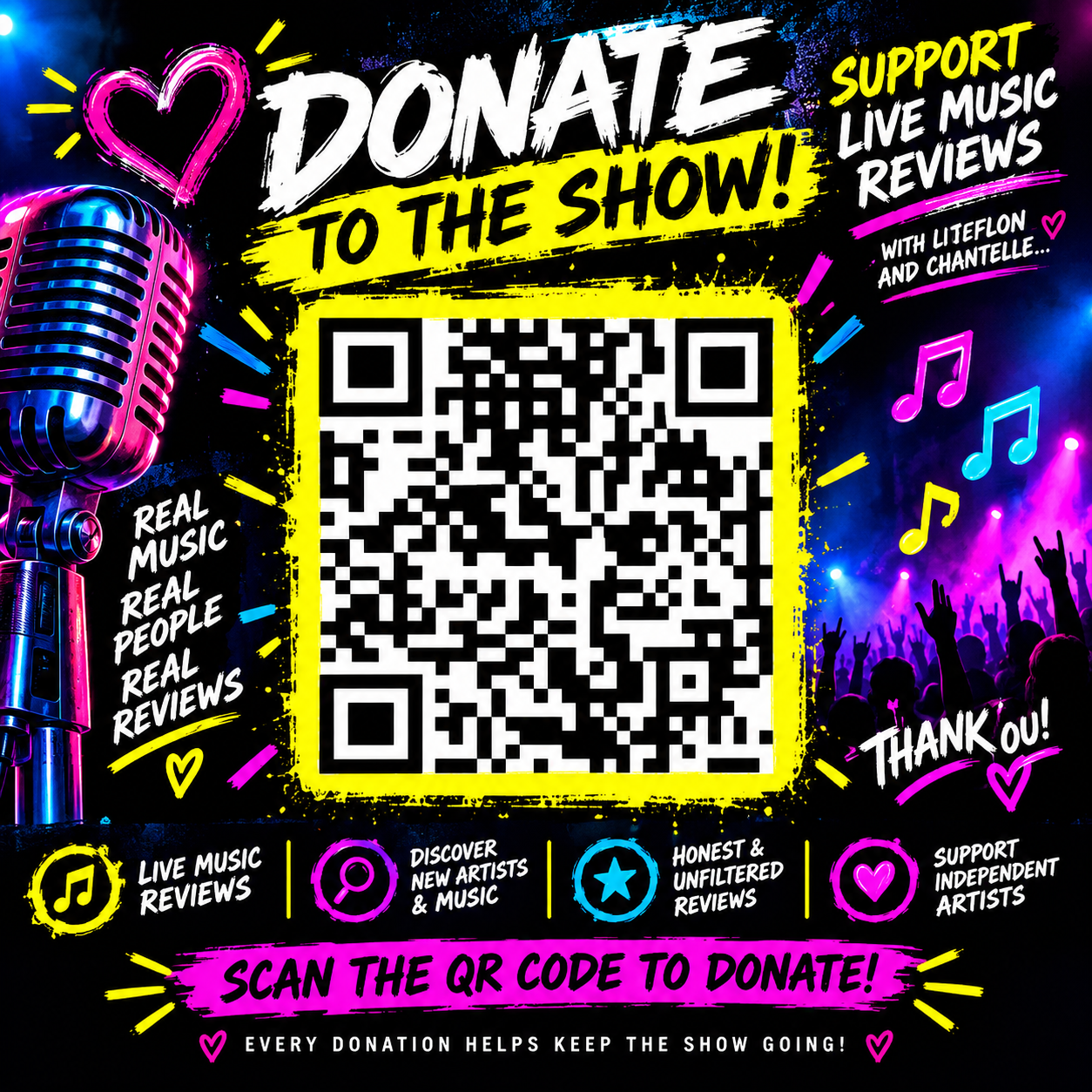 donate to the show, support the show, support live music, support independent artists, show donations, donate to Buzzin with the Best, Buzzin with the Best, Chantelle Bee, live music reviews, live music review show, support music reviews, support live str