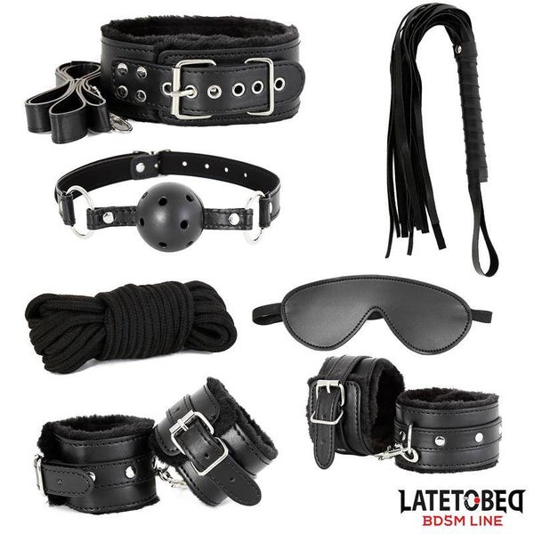 Ensemble de 7 accessoires de bondage LATETOBED BDSM LINE