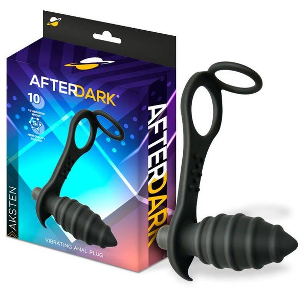 AFTERDARK Aksten Plug anal vibrant avec anneau pénien