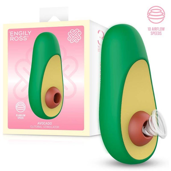ENGILY ROSS Stimulateur clitoridien en forme d'avocat avec succion