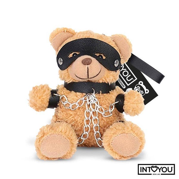 Porte-clés Bubu INTOYOU BDSM LINE, ours en peluche BDSM avec chaînes