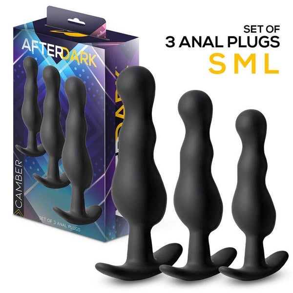 Ensemble de 3 plugs anaux AFTERDARK Camber