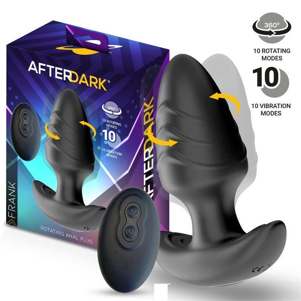 AFTERDARK Frank 360º Plug anal rotatif et vibrant avec télécommande