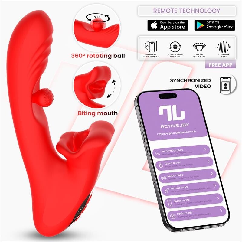 Série d'applications INTOYOU Franky Vibrateur à boules mordantes et rotatives avec application