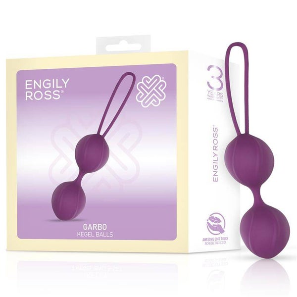 ENGILY ROSS Garbo Double Kegel Ball Silicone Violet