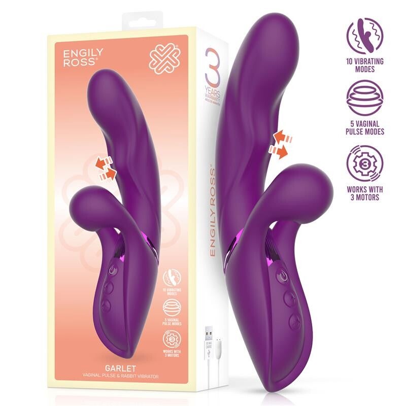 ENGILY ROSS Garlet Vibe avec boule de pulsation et 3 moteurs