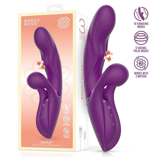 ENGILY ROSS Garlet Vibe avec boule de pulsation et 3 moteurs