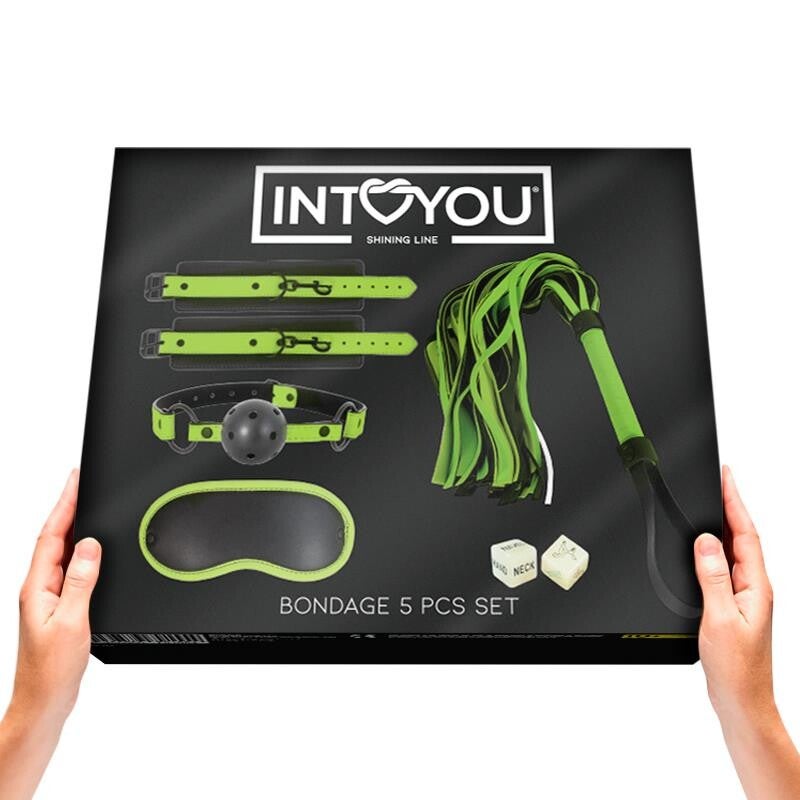 INTOYOU SHINING LINE Kit de bondage phosphorescent avec 5 pièces