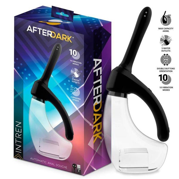 Douche anale automatique AFTERDARK Intren avec vibration et 5 sorties d'eau