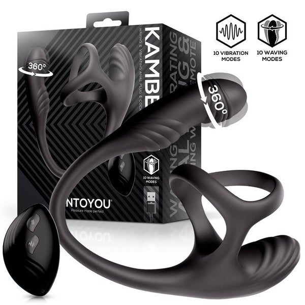 INTOYOU Kamber 360º Plug anal vibrant et anneau pénien
