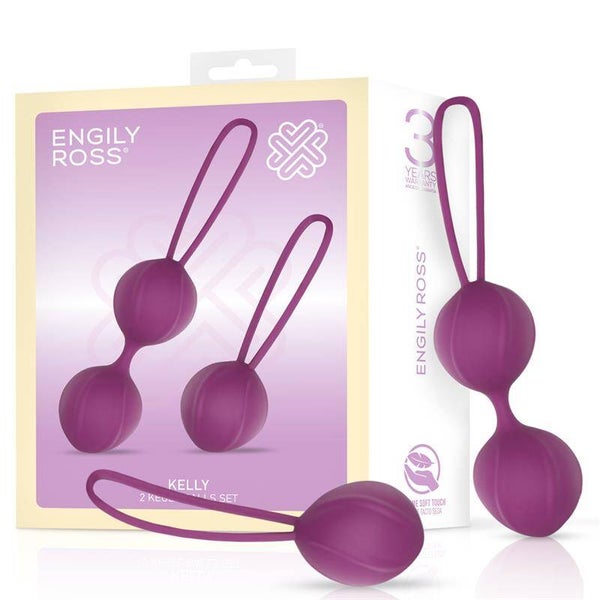 Boules de Kegel en silicone violet ENGILY ROSS Kelly