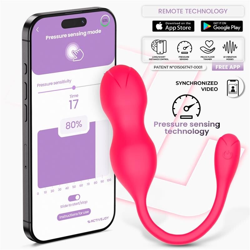 Série d'applications INTOYOU Kyra : appareil d'entraînement du plancher pelvien avec capteur de pression et application.