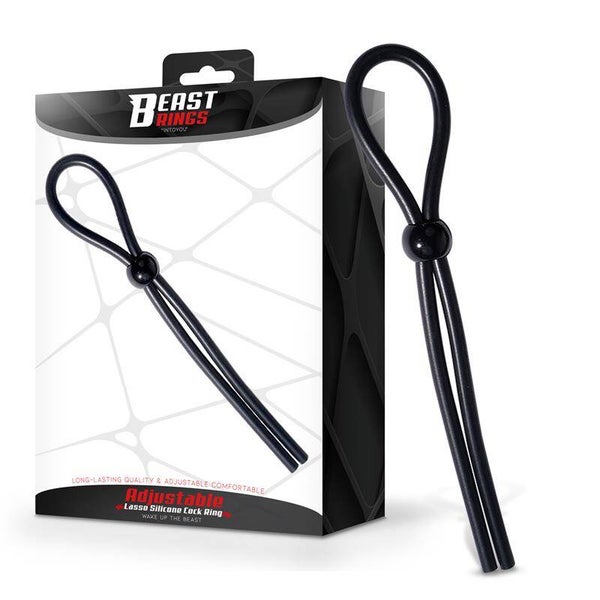 Anneau pénien ajustable en silicone BEAST RINGS Lasso