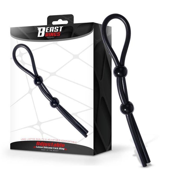 Anneau pénien ajustable en silicone BEAST RINGS Lasso