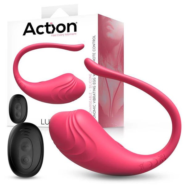 Œuf vibrant Luvia ACTION avec télécommande rose