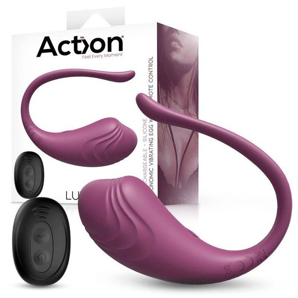 ACTION Luvia Œuf vibrant violet avec télécommande Cl.120
