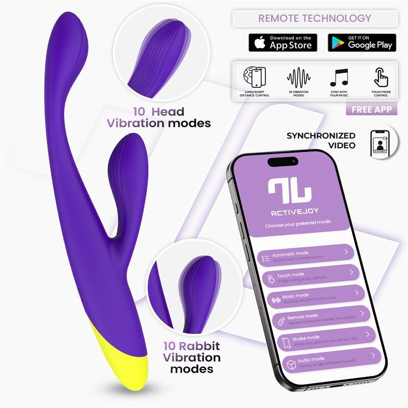 Vibromasseur lapin Lyra G-Spot avec application INTOYOU SERIES (violet)