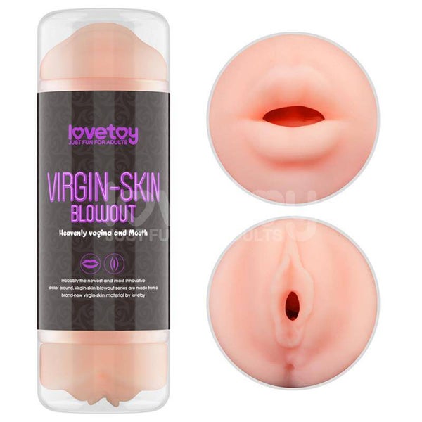 LOVETOY Masturbateur masculin Vagin et bouche à la peau vierge
