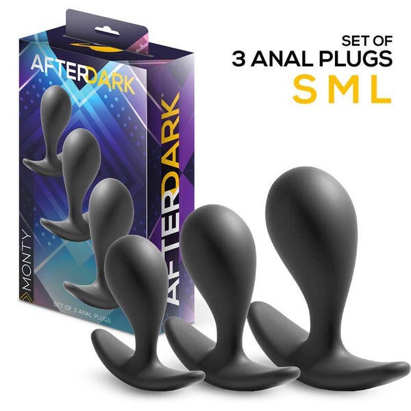 AFTERDARK Monty Ensemble de 3 plugs anaux