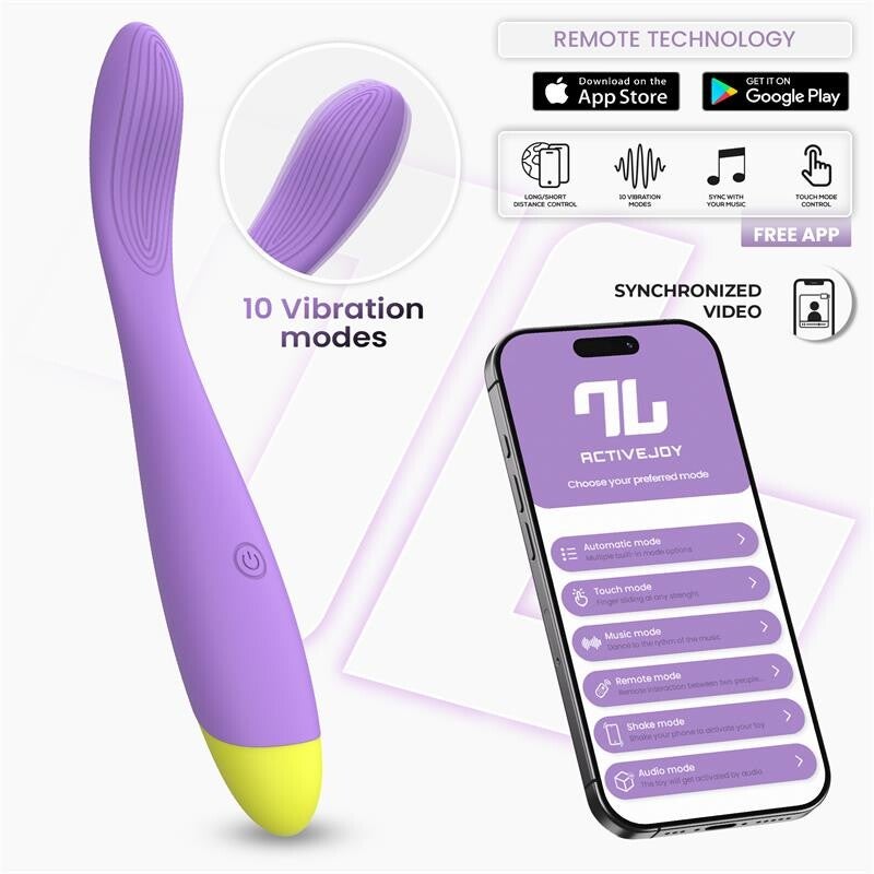 Série d'applications INTOYOU Neya Vibromasseur point G avec application Violet