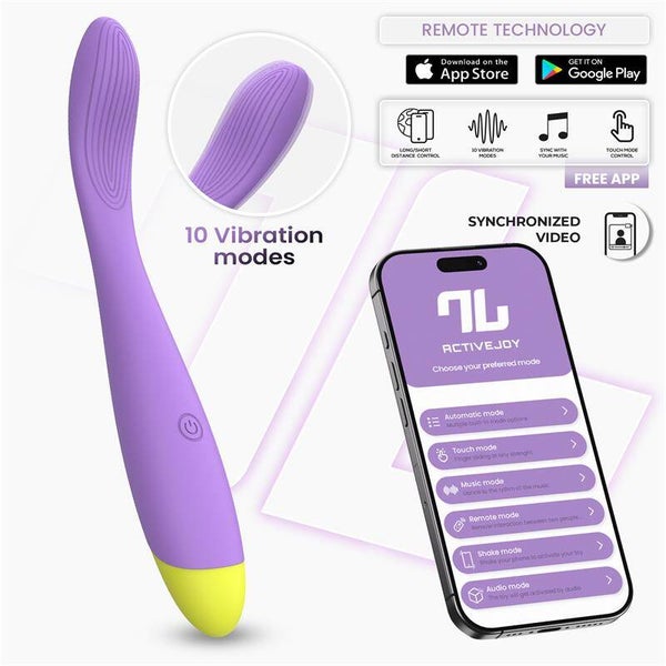 Série d'applications INTOYOU Neya Vibromasseur point G avec application Violet