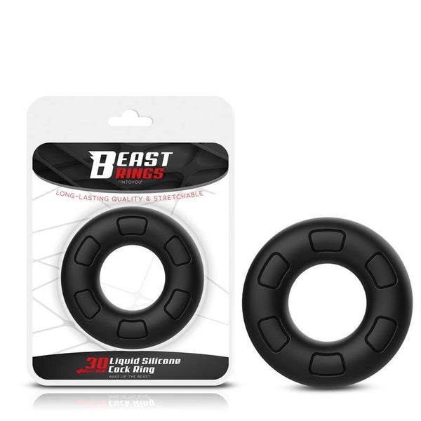 Anneau pénien BEAST RINGS en silicone liquide 30 mm