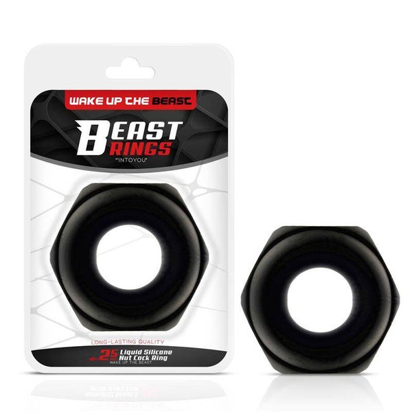 Anneaux péniens BEAST RINGS en silicone liquide 25 mm