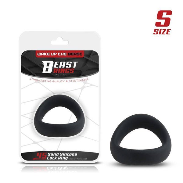 Anneau pénien BEAST RINGS en silicone solide, 45 mm, taille S
