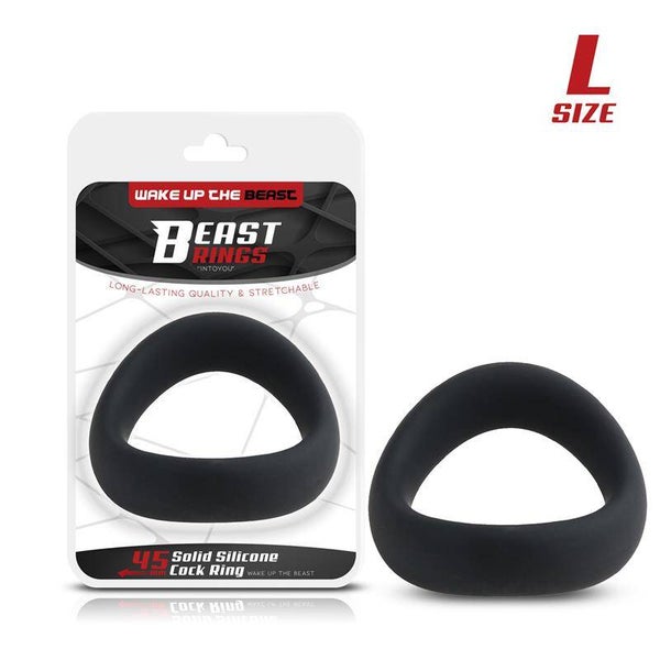 Anneau pénien BEAST RINGS en silicone solide, 50 mm, taille L