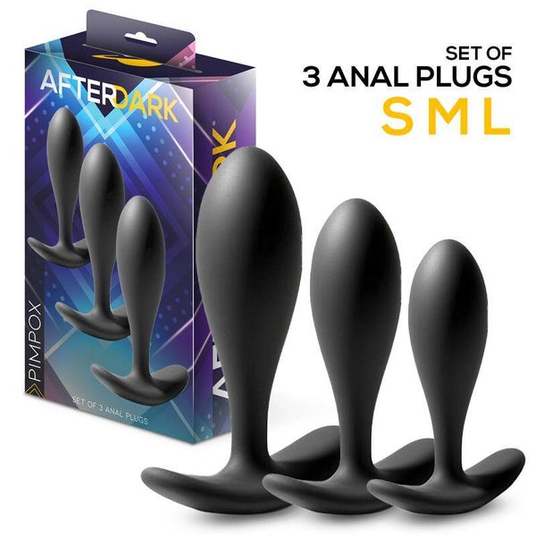 AFTERDARK Pimpox Ensemble de 3 plugs anaux