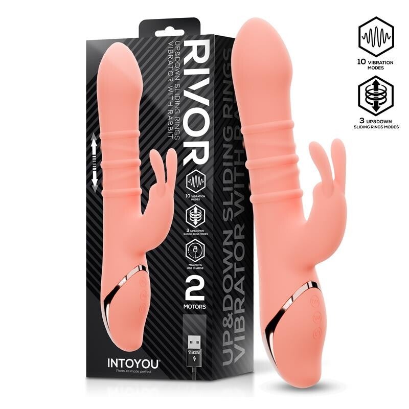 Vibrateur INTOYOU Rivor avec anneaux coulissants en U et vers le bas