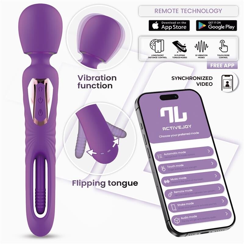 Baguette vibrante Salma avec languette pivotante et vibration