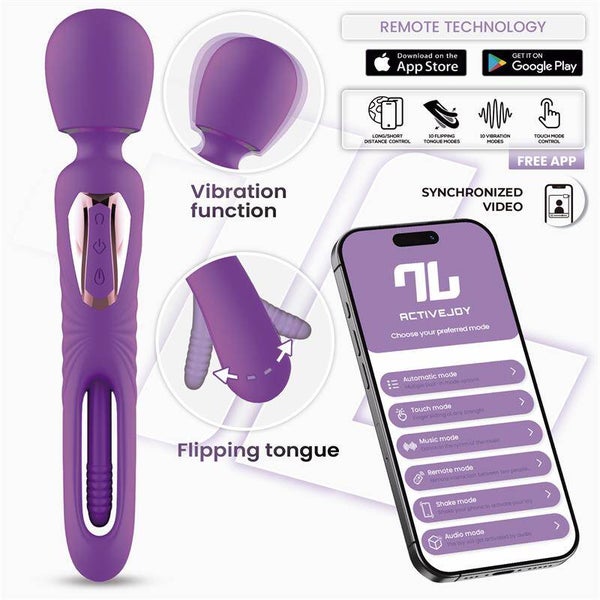 Baguette vibrante Salma avec languette pivotante et vibration