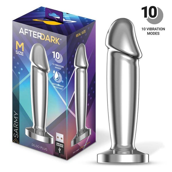 AFTERDARK Plug anal vibrant magnétique USB taille M