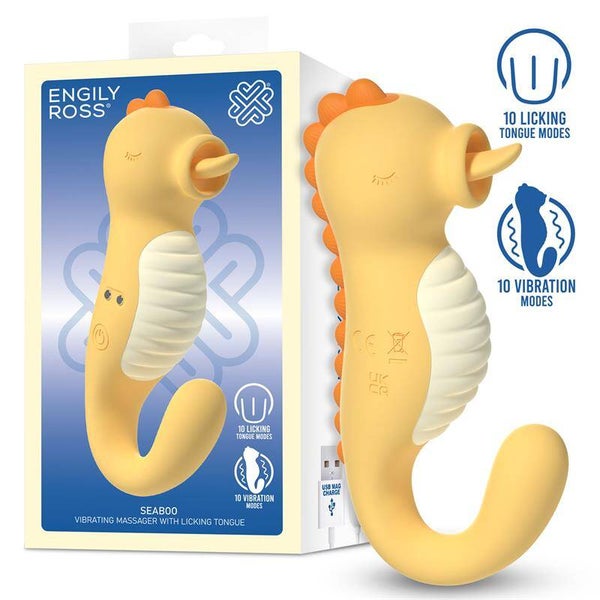 ENGILY ROSS Seaboo Masseur avec vibration et languette à lécher