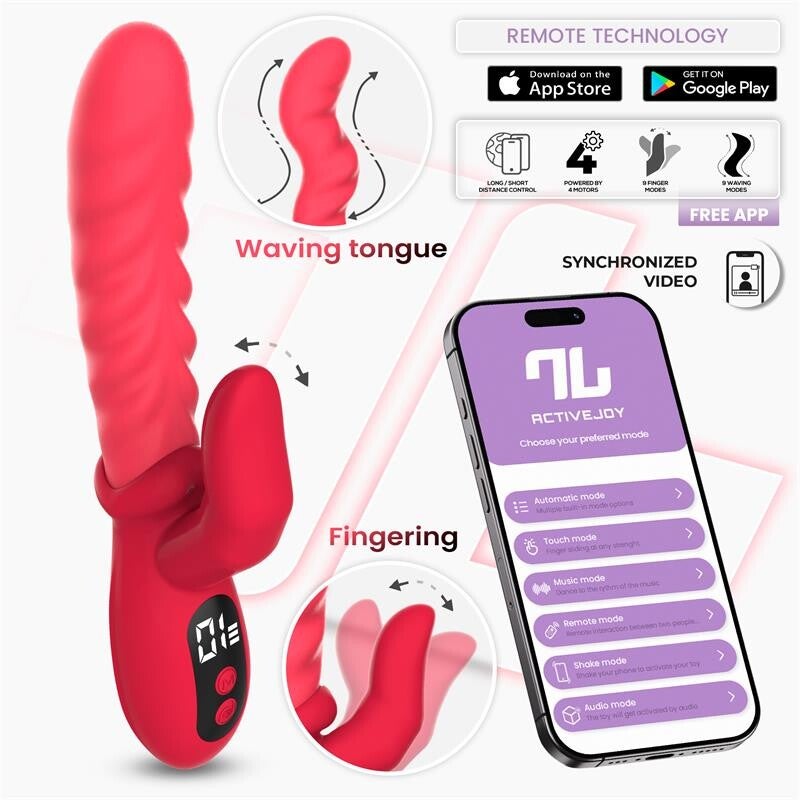 Vibrateur vibrant avec doigt, ondulation