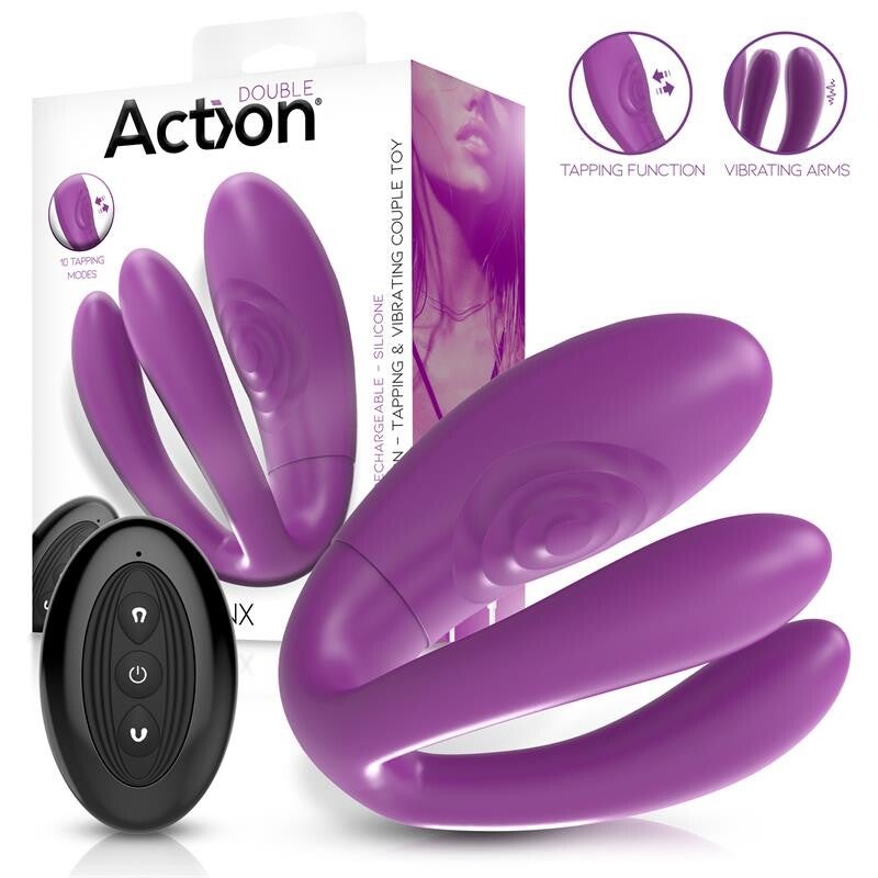 ACTION Twinx Jouet vibrant et tapotant pour couples