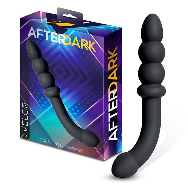AFTERDARK Velor Double masseur anal en silicone