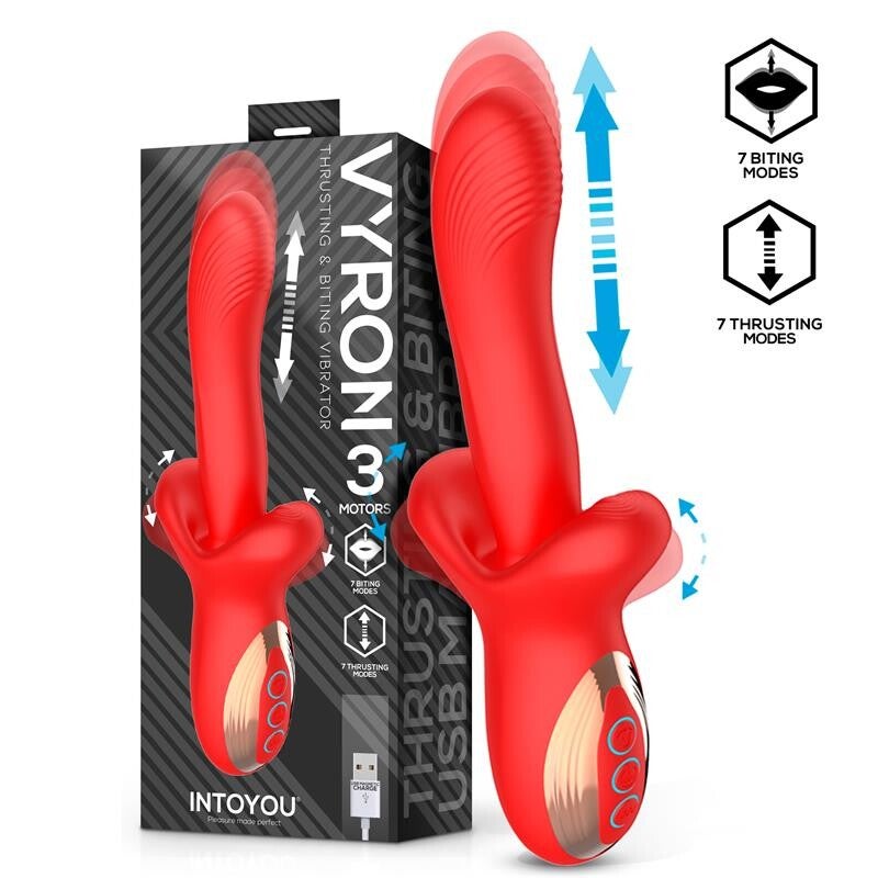 Vibromasseur INTOYOU Vyron avec poussée et morsure