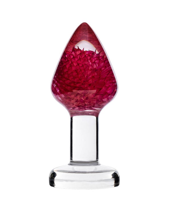 LOVISS - Gomphrena Globosa - Plug anal « Fleur de jardin » – Transparent