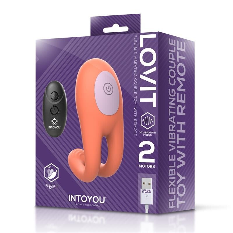 INTOYOU Lovit, vibromasseur flexible pour couples avec télécommande