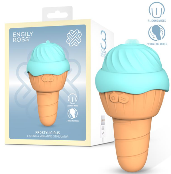 ENGILY ROSS FROSTYLICIOUS STIMULATEUR AVEC LÉCHAGE ET VIBRATION