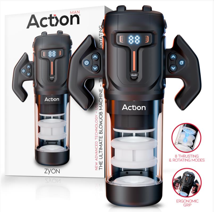 MASTURBATEUR AUTOMATIQUE AVANCÉ ACTION ZYON AVEC HAUT ET BAS ET ROTATION