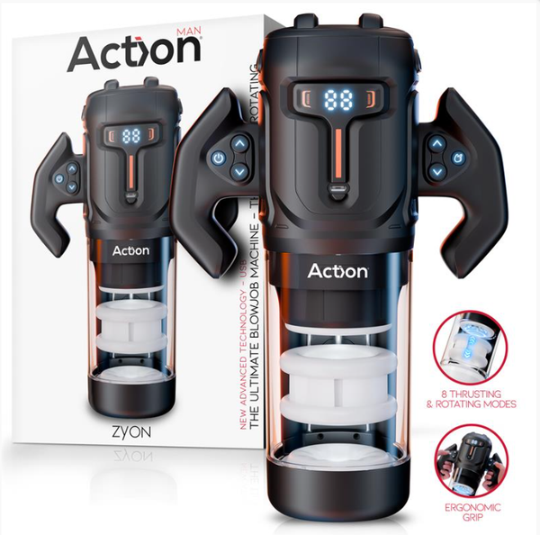 MASTURBATEUR AUTOMATIQUE AVANCÉ ACTION ZYON AVEC HAUT ET BAS ET ROTATION