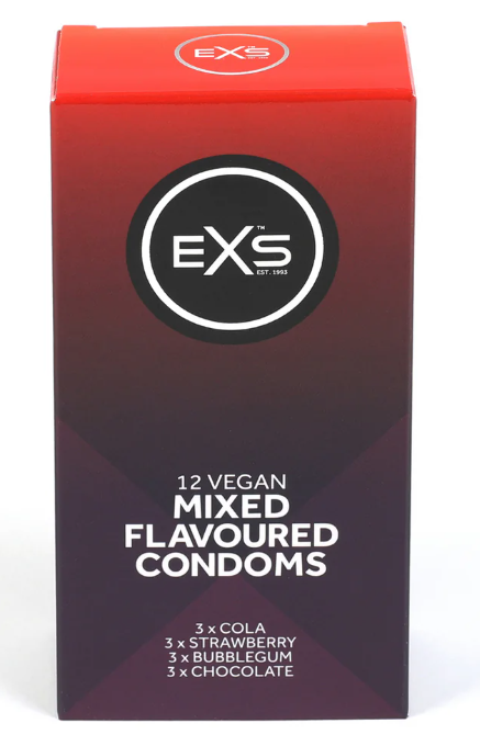 EXS Mixed Flavoured - Condoms - 12 Pieces