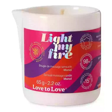 Bougie de Massage Light my fire 65g Monoï